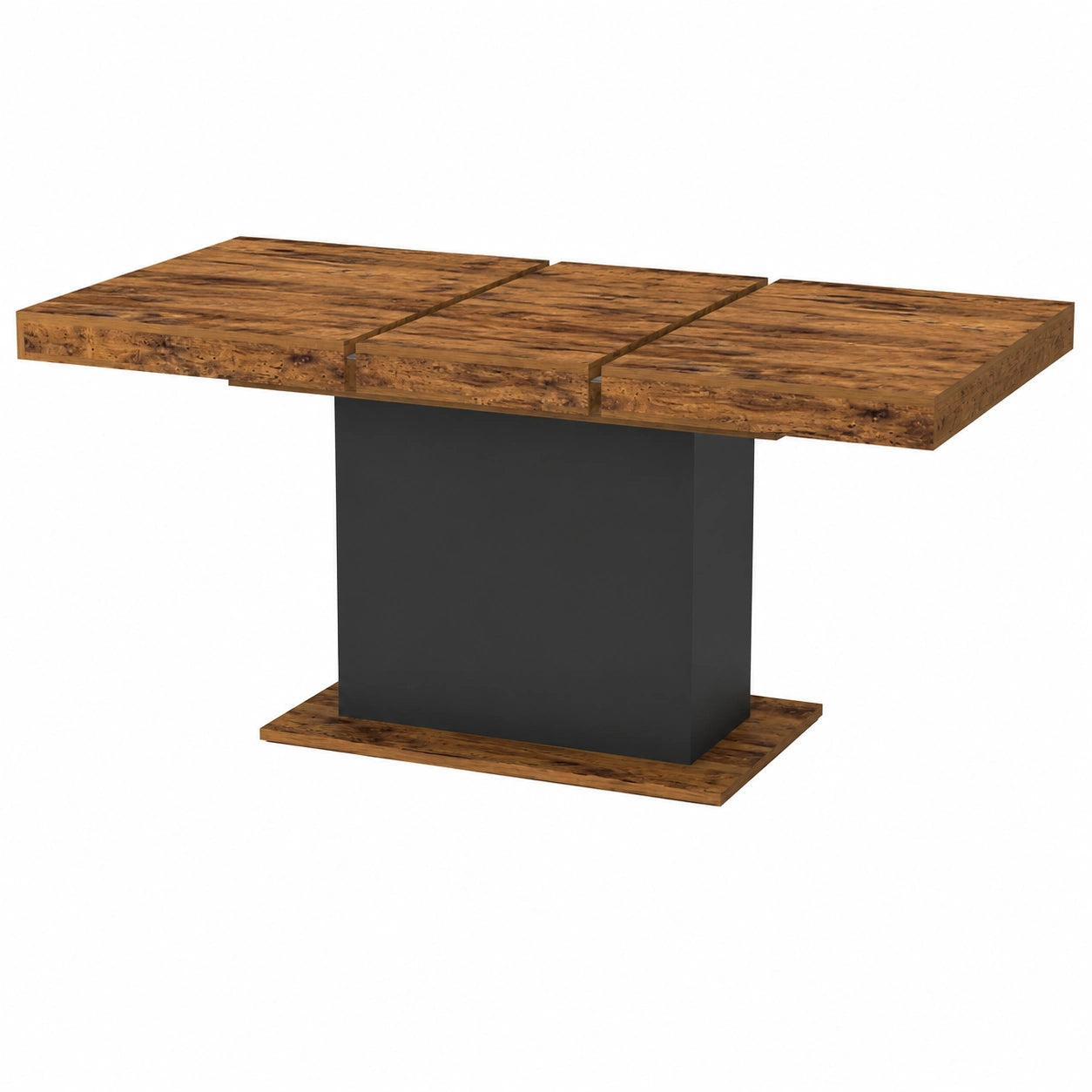 Table à manger, extensible, coloris noir, pour la salle à manger