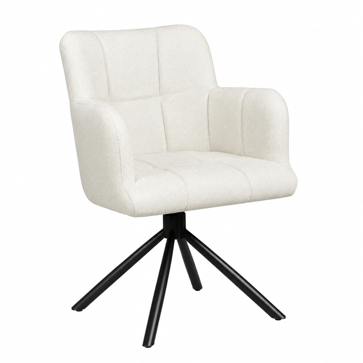 Chaise, pivotant, coloris gris, pour la salle à manger ou la cuisine