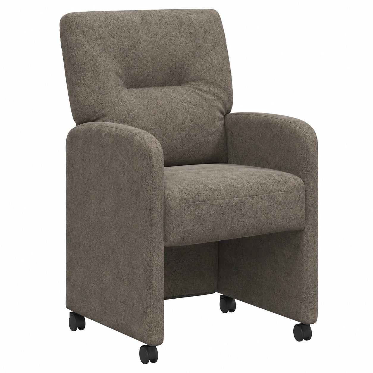 Chaise, 2 pièces, rembourré, coloris gris, pour la salle à manger ou la cuisine