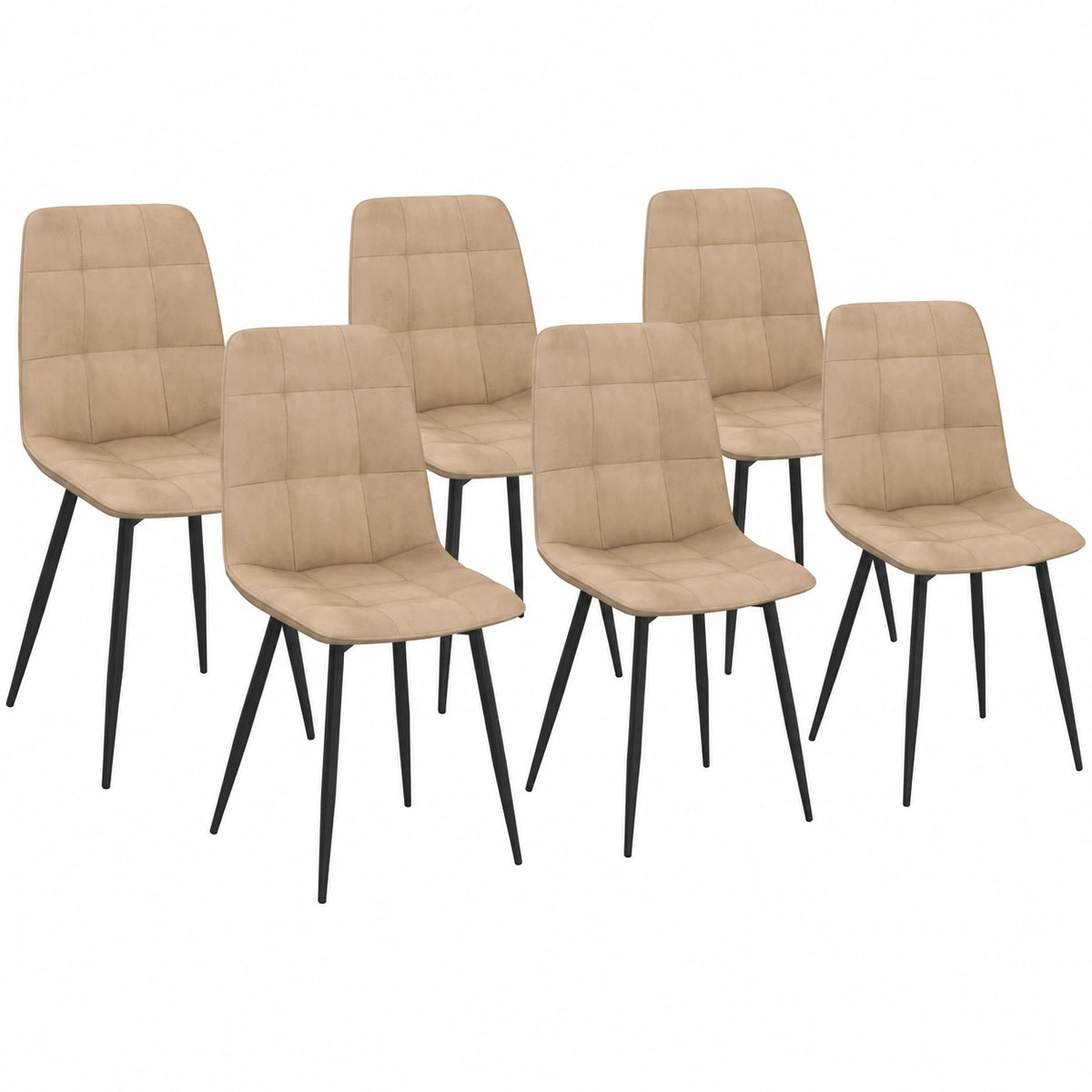 Chaise, en velours, coloris taupe, pour la salle à manger ou la cuisine