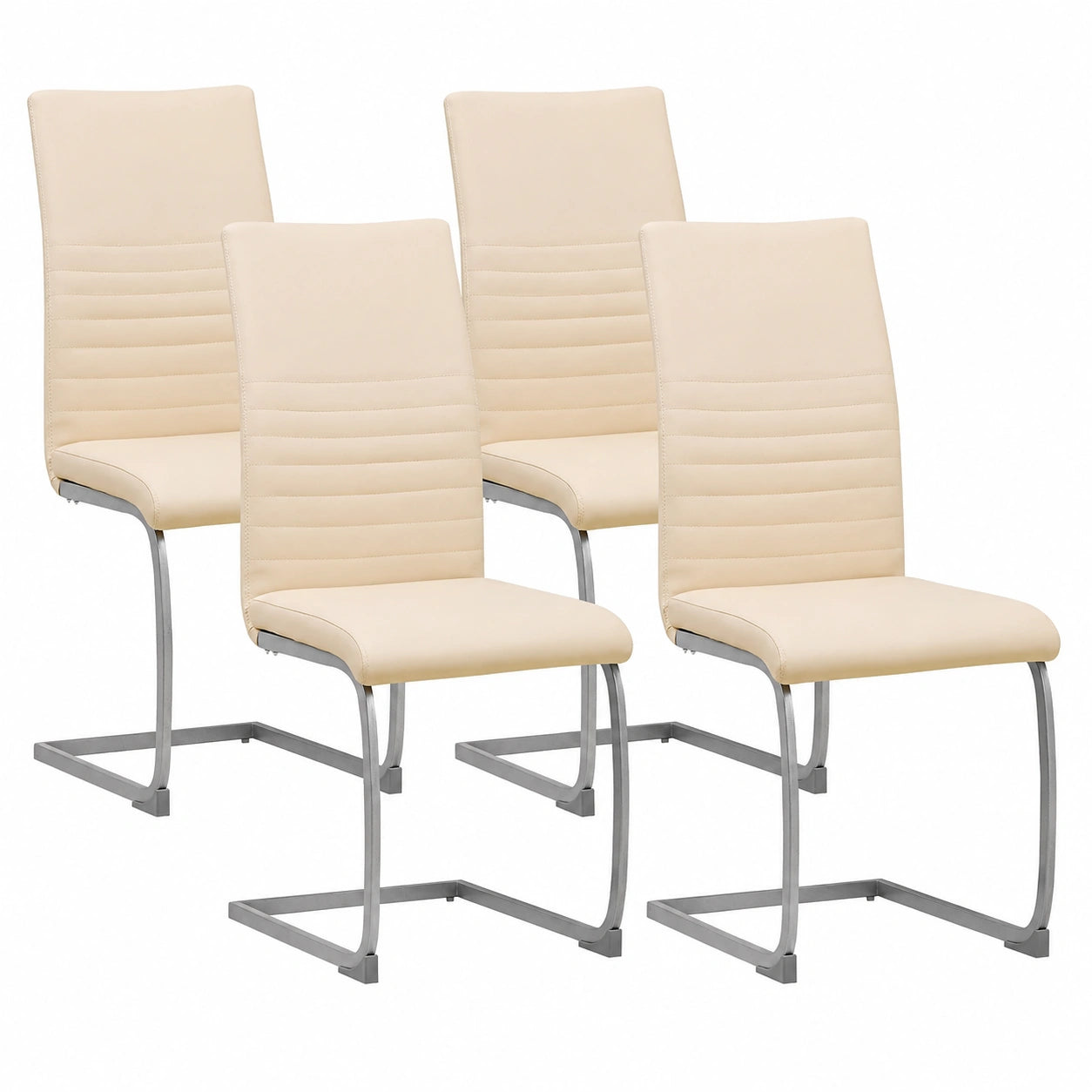 Chaise, coloris beige, pour la salle à manger ou la cuisine