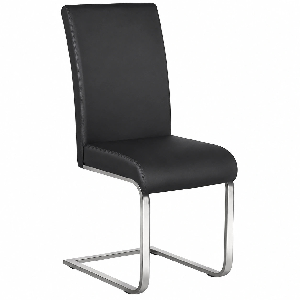 Chaise, en similicuir, coloris noir, pour la salle à manger ou la cuisine