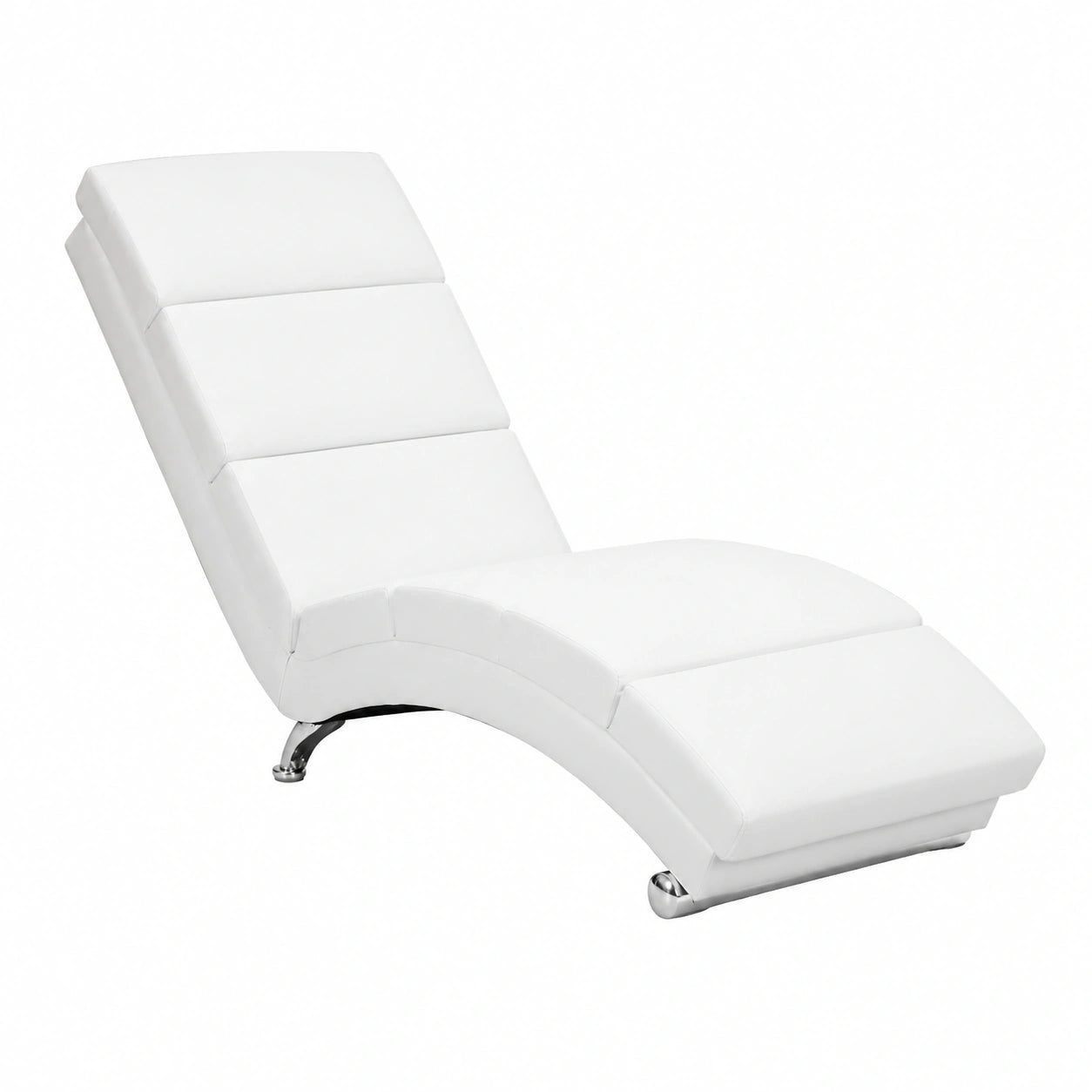 Chaise longue, coloris blanc, pour la terrasse ou le jardin