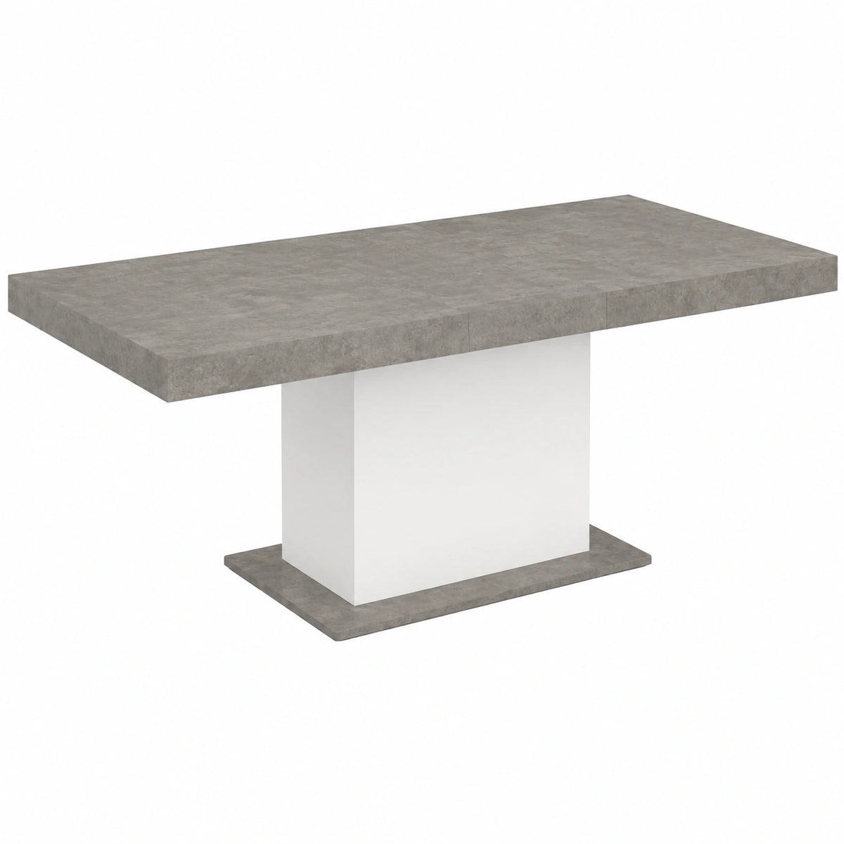 Table à manger, extensible, coloris blanc, pour la salle à manger