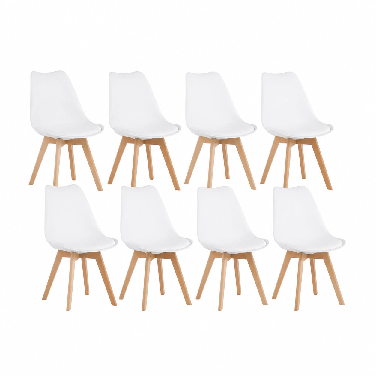 Chaise, rembourré, coloris blanc, pour la salle à manger ou la cuisine