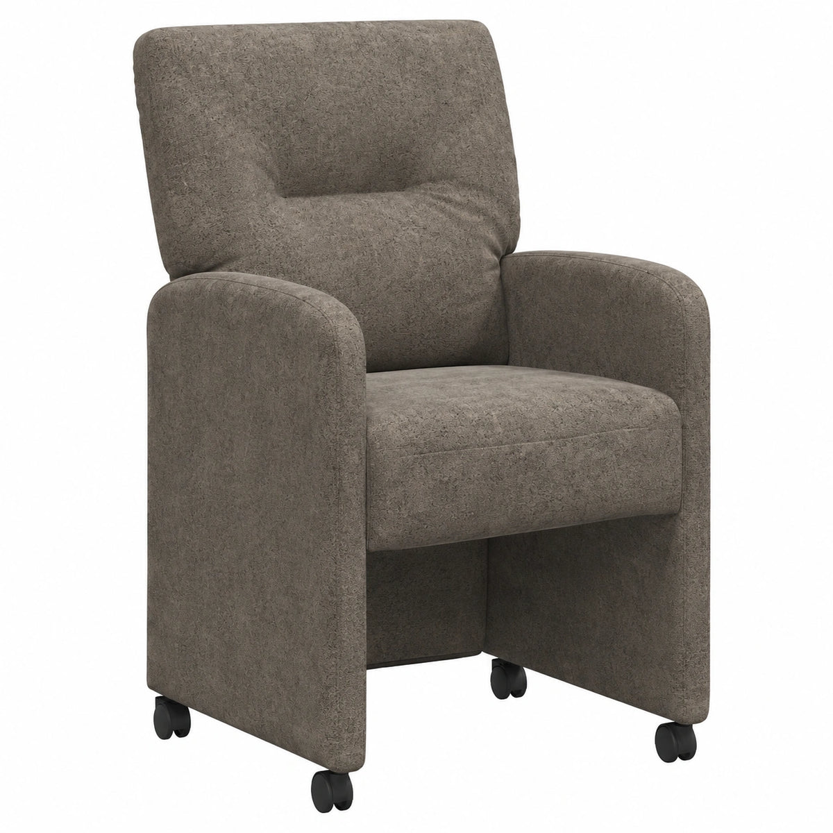 Chaise, 2 pièces, rembourré, coloris gris, pour la salle à manger ou la cuisine