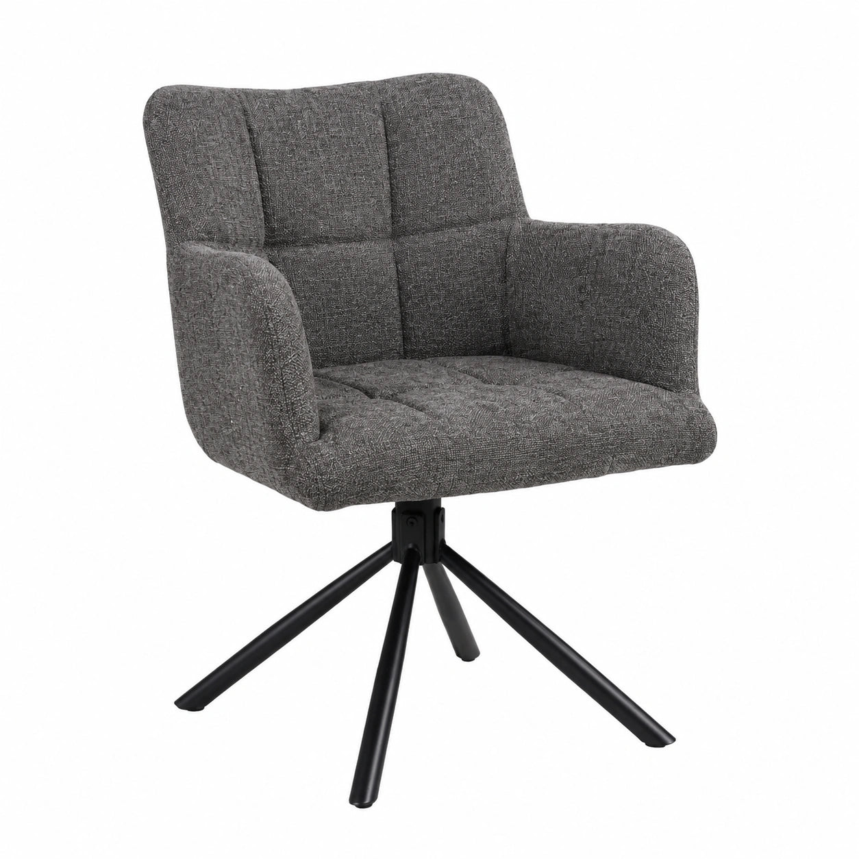 Chaise, pivotant, coloris gris, pour la salle à manger ou la cuisine