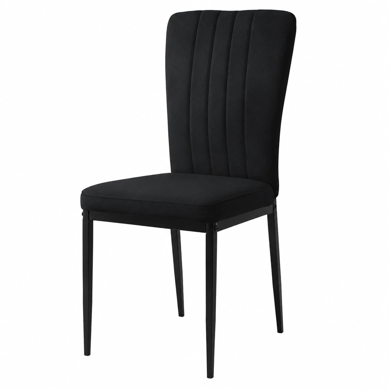 Table, rembourré, en métal et velours, coloris noir, pour les espaces de vie