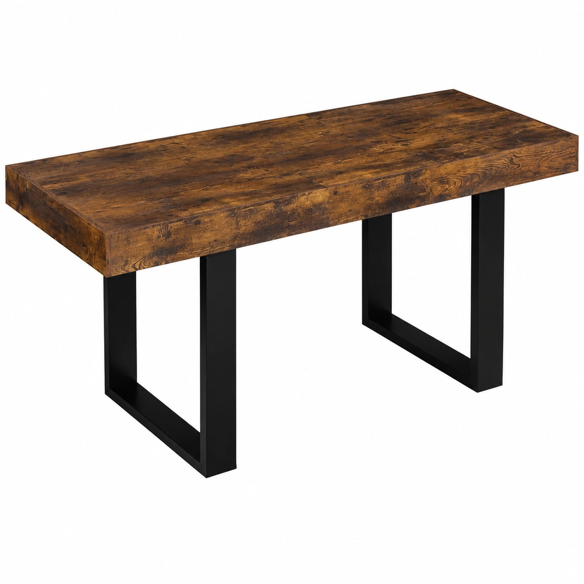 Table à manger, extensible, 8 places, coloris noir, pour la salle à manger