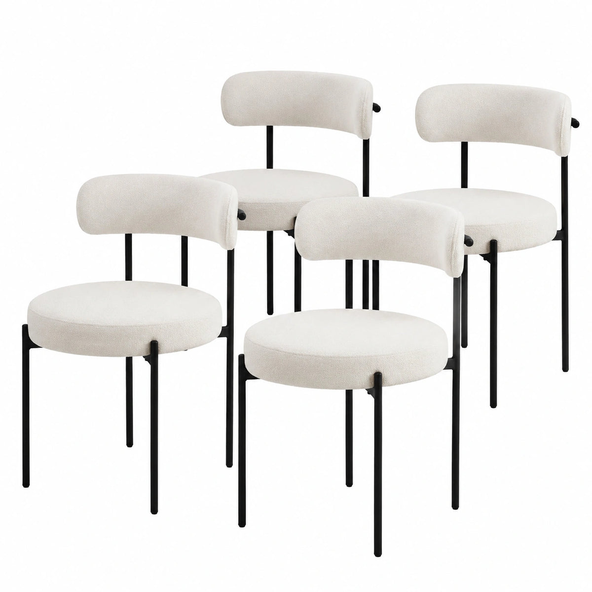 Bureau, en métal et tissu, rembourré, coloris noir et blanc, pour l’espace de travail